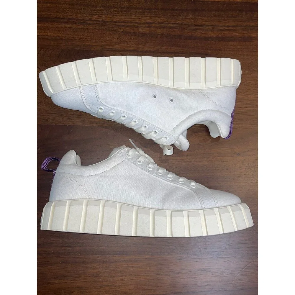 Eytys Odessa Canvas Sneakers in White 41 10 Womens New Nib With Box shoes